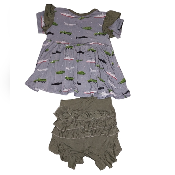 Laree + Co peplum and bummie set bamboo - Picture 2 of 5